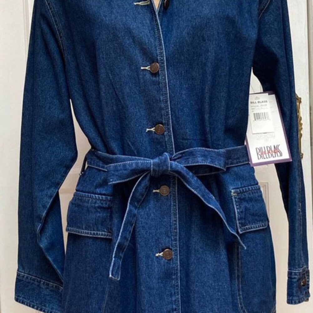 Bill Blass, Classic Denim Jean Dress,